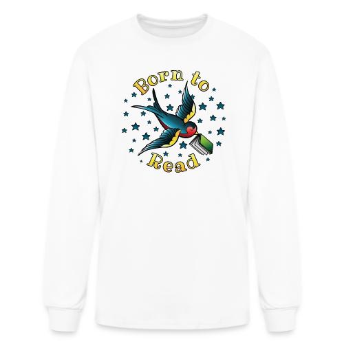 Born to Read Tattoo - Men's Long Sleeve T-Shirt