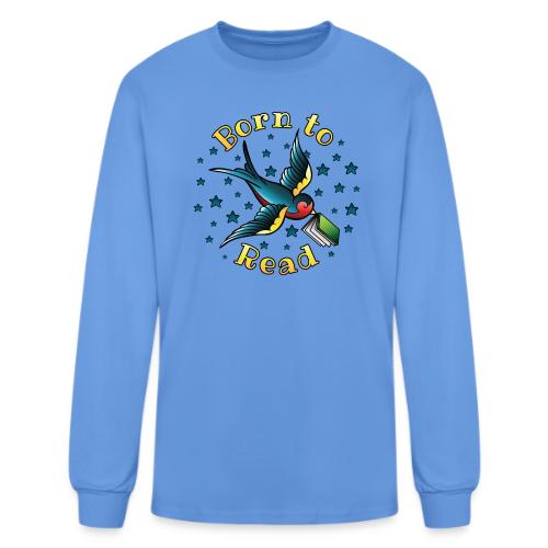 Born to Read Tattoo - Men's Long Sleeve T-Shirt
