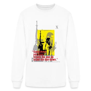black power Quote - Men's Long Sleeve T-Shirt - white - Front