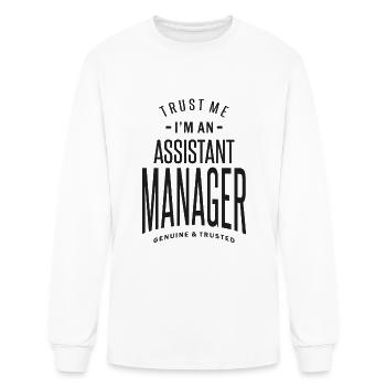 I'm an Assistant Manager - Men's Long Sleeve T-Shirt - white - Front