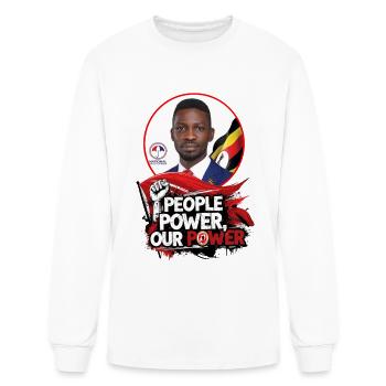 People power Our Power - Men's Long Sleeve T-Shirt - white - Front