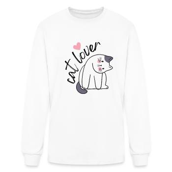 Cat Lover - Men's Long Sleeve T-Shirt - white - Front