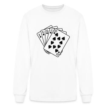 Playing Cards - Men's Long Sleeve T-Shirt - white - Front