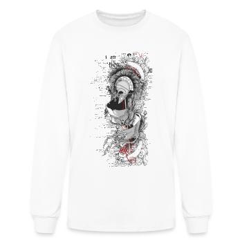 Spartan Helmet - Men's Long Sleeve T-Shirt - white - Front