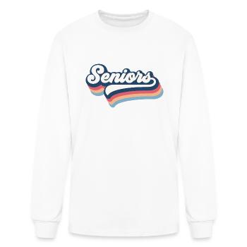 Seniors - Men's Long Sleeve T-Shirt - white - Front