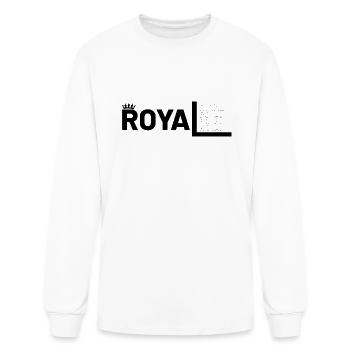"ROYAL" - Men's Long Sleeve T-Shirt - white - Front