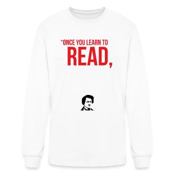 Frederick once learning - Men's Long Sleeve T-Shirt - white - Front