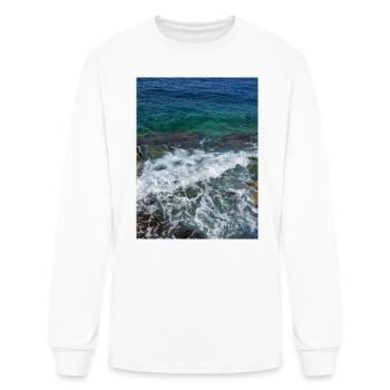 Embrace the Ebb and Flow, Unique - Men's Long Sleeve T-Shirt - white - Front