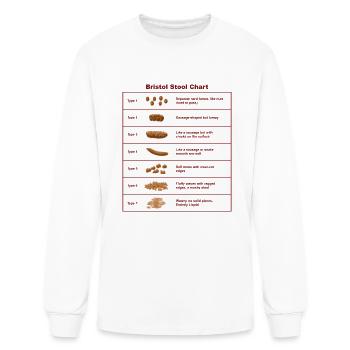 Bristol Stool Chart / Scale - Men's Long Sleeve T-Shirt - white - Front