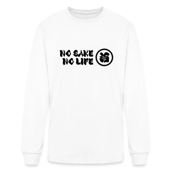 NO SAKE NO LIFE - Men's Long Sleeve T-Shirt - white - Front