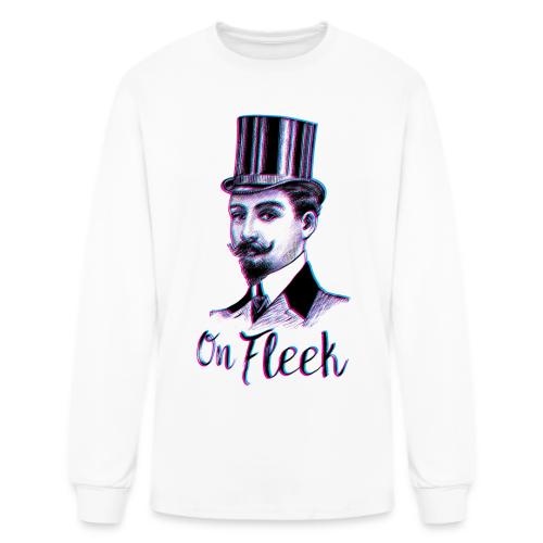 On Fleek Mustache Man - Men's Long Sleeve T-Shirt
