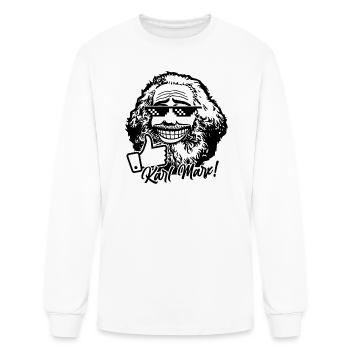 Karl Marx (two tone) - Men's Long Sleeve T-Shirt - white - Front