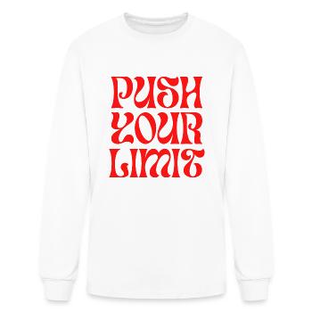 push your limit - Men's Long Sleeve T-Shirt - white - Front