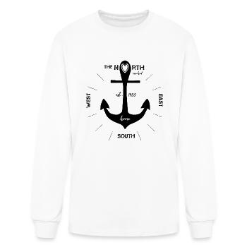 anchor the north vacation - Men's Long Sleeve T-Shirt - white - Front