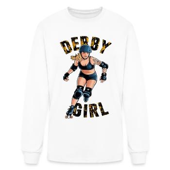 Roller Skates Roller Derby Roller Skating - Men's Long Sleeve T-Shirt - white - Front