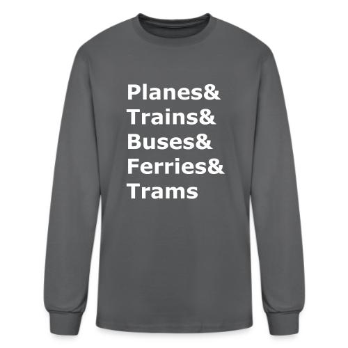 & Transportation - Light Lettering - Men's Long Sleeve T-Shirt