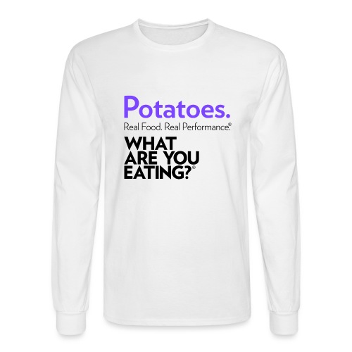 Potatoes. Real Food. Real Performance. - Men's Long Sleeve T-Shirt