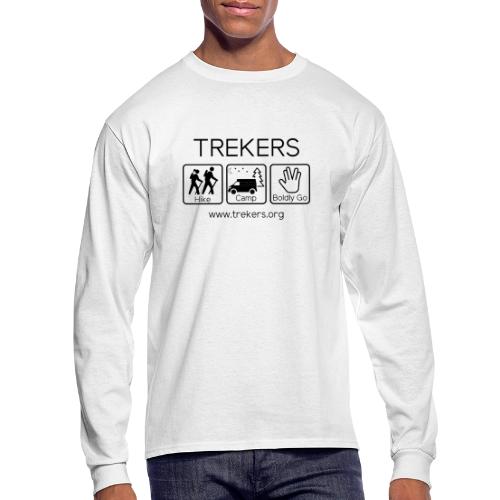 Trekers black logo - Men's Long Sleeve T-Shirt