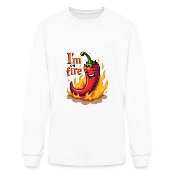 Hot Stuff - Men's Long Sleeve T-Shirt - white - Front