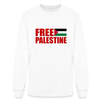 Free palestine - Men's Long Sleeve T-Shirt - white - Front
