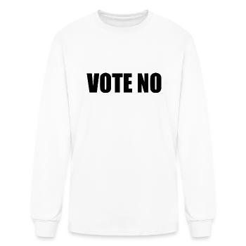 Vote no - Men's Long Sleeve T-Shirt - white - Front