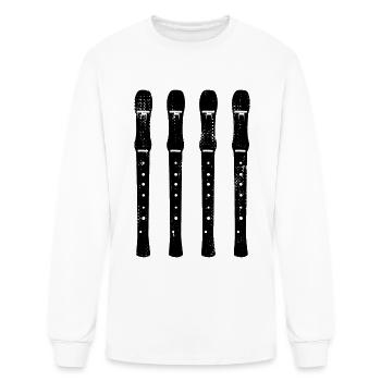 Flute Models - Men's Long Sleeve T-Shirt - white - Front