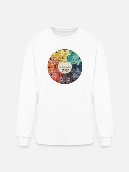 Circle Of Fifths - Men's Long Sleeve T-Shirt - white