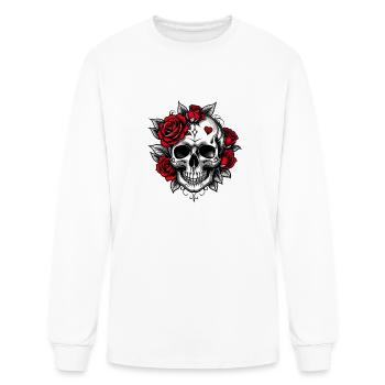 ROMANCE IS NOT DEAD - Men's Long Sleeve T-Shirt - white - Front