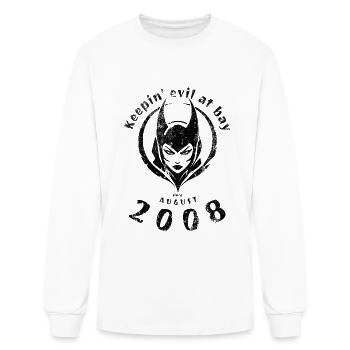 16th birthday Keepin evil at bay since 08/2008 - Men's Long Sleeve T-Shirt - white - Front