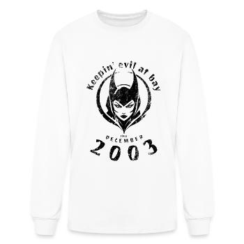 21st birthday Keepin evil at bay since 12/2003 - Men's Long Sleeve T-Shirt - white - Front