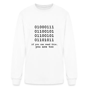 Computer science Programmer Code Humorous Gift - Men's Long Sleeve T-Shirt - white - Front