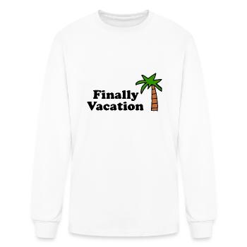 Finally Vacation - Men's Long Sleeve T-Shirt - white - Front