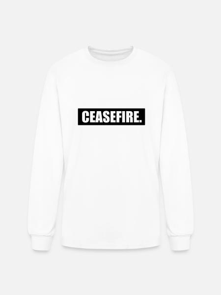 Ceasefire - Men's Long Sleeve T-Shirt - white