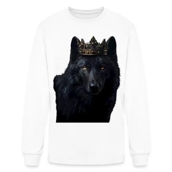wolf - Men's Long Sleeve T-Shirt - white - Front