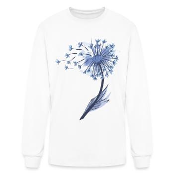 Dandelion In Watercolor - Men's Long Sleeve T-Shirt - white - Front