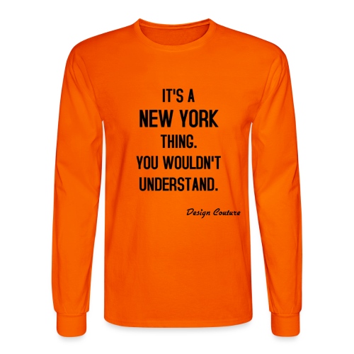 IT S A NEW YORK THING BLACK - Men's Long Sleeve T-Shirt