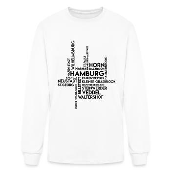 Hamburg Districts - Germany Souvenir Hamburg - Men's Long Sleeve T-Shirt - white - Front