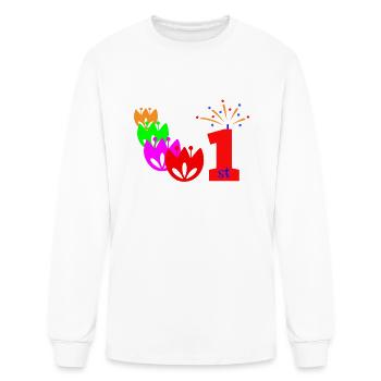 1st First is my place - Men's Long Sleeve T-Shirt - white - Front