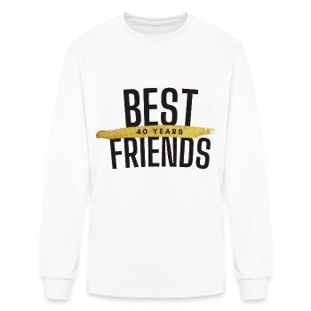 Best Friends 40 Years - Men's Long Sleeve T-Shirt - white - Front