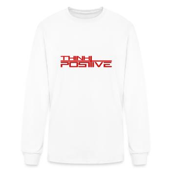 Cross Think Positive Think Cool Stay positive Opti - Men's Long Sleeve T-Shirt - white - Front