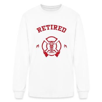 Retired Firefighter - Firefighter - Men's Long Sleeve T-Shirt - white - Front