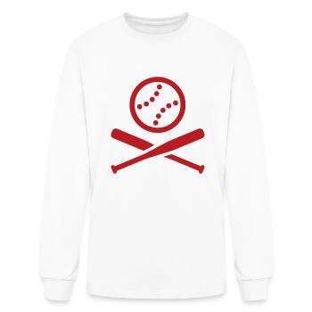 Baseball Softball Icon Pictogram - Men's Long Sleeve T-Shirt - white - Front