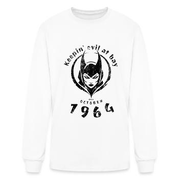 60th birthday Keepin evil at bay since 10/1964 - Men's Long Sleeve T-Shirt - white - Front