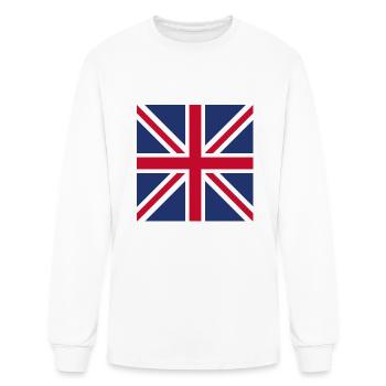 Great Britain Flag, Britain UK Country Pride Gift - Men's Long Sleeve T-Shirt - white - Front