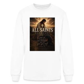 All Saints Recovery - Men's Long Sleeve T-Shirt - white - Front
