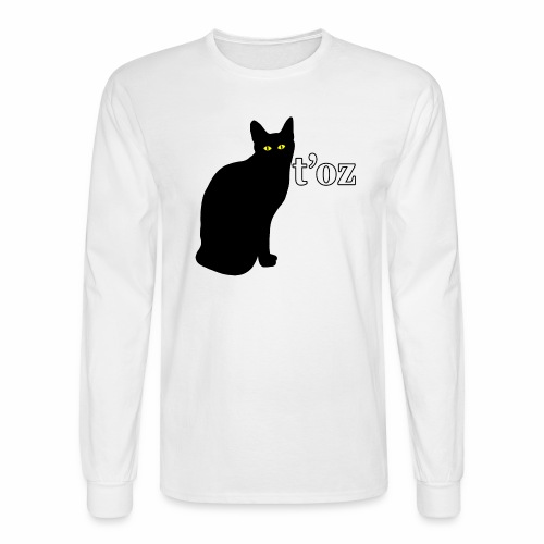 Sarcastic Black Cat Pet - Egyptian I Don't Care. - Men's Long Sleeve T-Shirt