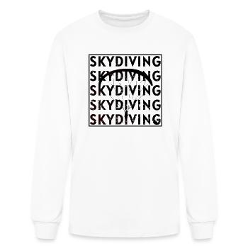 Skydiving, Skydiving, skydiving - Men's Long Sleeve T-Shirt - white - Front