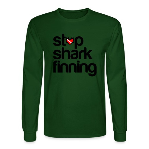 Stop Shark Finning - Men's Long Sleeve T-Shirt