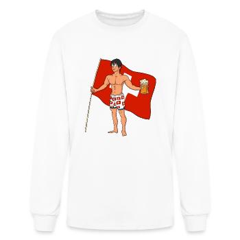 Swiss Hot Boy - T-shirt à manches longues Homme - blanc - Devant
