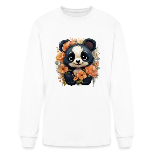 Panda Blossom Harmony - Men's Long Sleeve T-Shirt